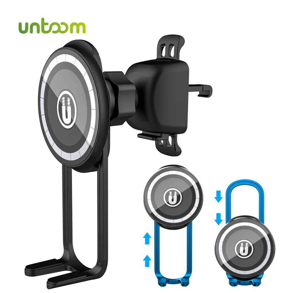 Untoom Car Phone Holder for iPhone 14 13 12 Pro Max Magnetic Car Air Vent Phone Holder Stand Car Mount Phone Bracket for Magsafe