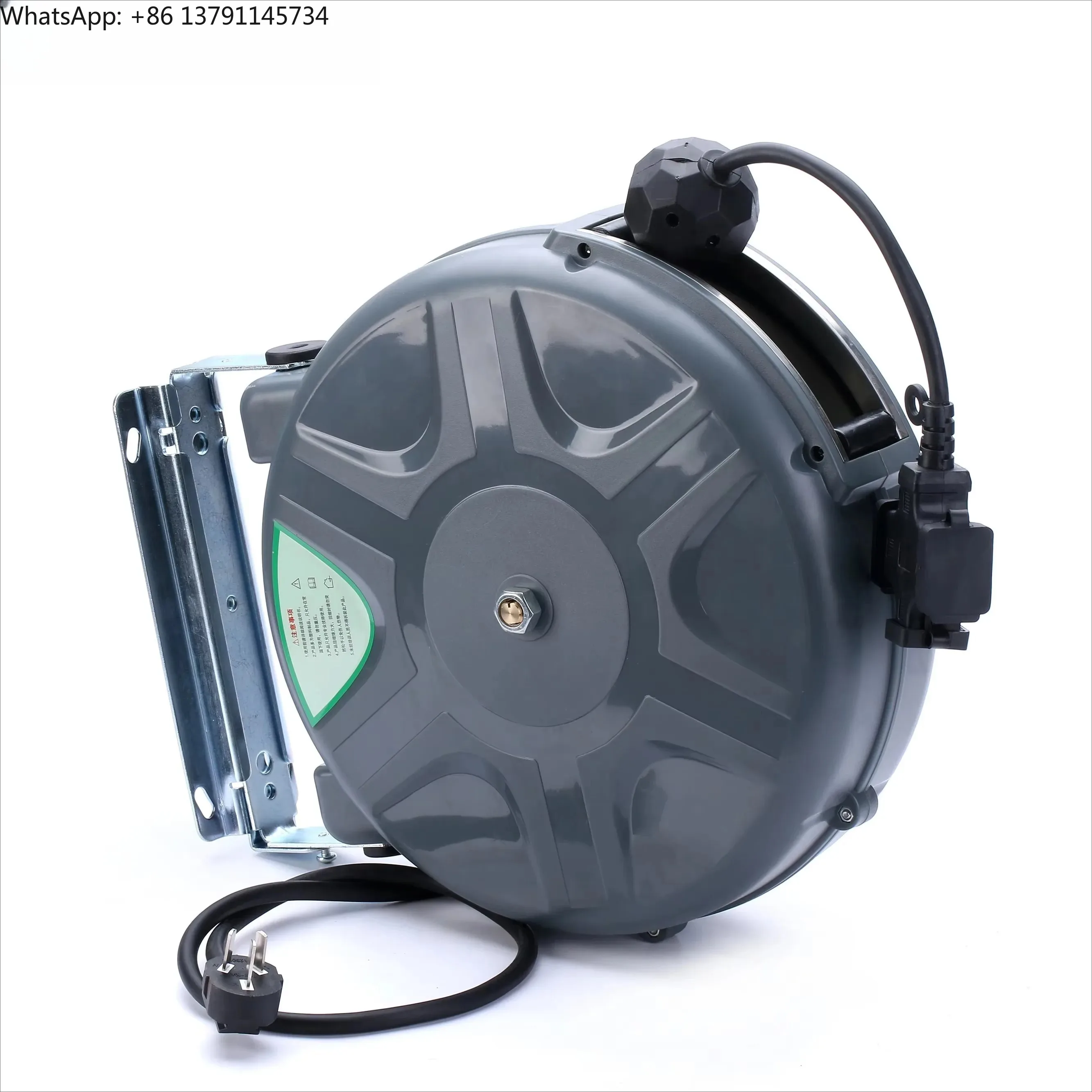 Industrial Electric Manual Car Jet Wash 15BAR High Pressure Hose Reel System Auto Rewind Retractable Wall Mounted Water