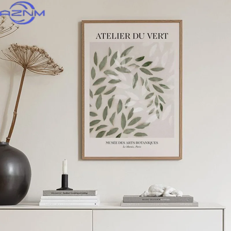 AZNM Artichoke Sunlight Fresh Rosemary Green Plant Fruit Wall Art Canvas Painting Decorative Print Poster Modern Living Room Pic