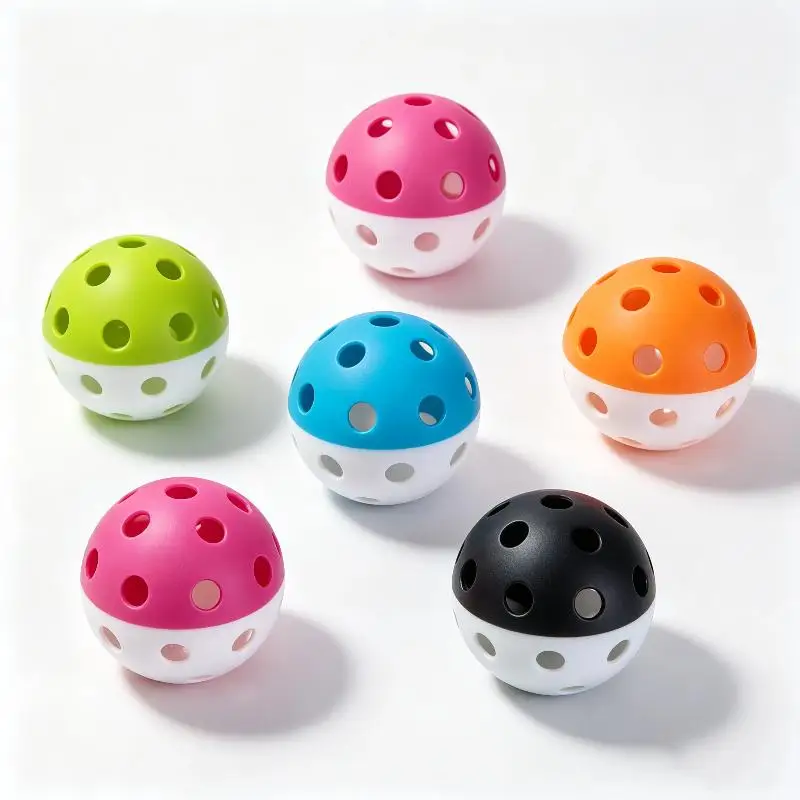 Indoor Pickleball Balls 72mm Uniform Bounce Durable Plastic for Holiday Party Pickleball Interactive Entertainment