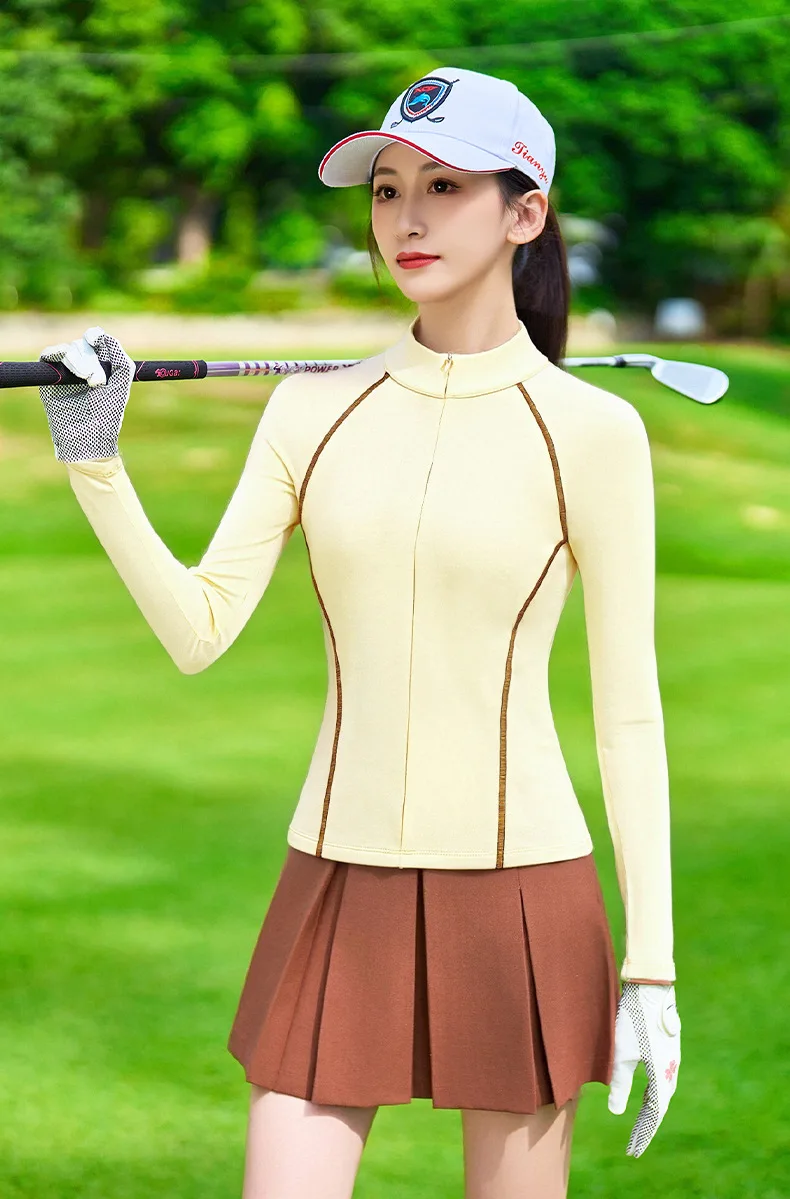 

Новый женский топ с длинными рукавами для гольфа, облегающий термогрун