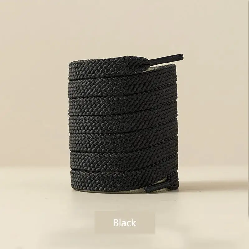 Neue flache klassische Schnürsenkel für Sneaker, Freizeitschuhe, weiße und schwarze Sportschnürsenkel, Schuhbänder, Schuhzubehör – Detail 22