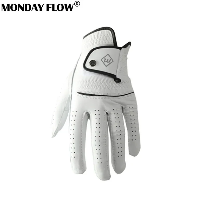 

Monday Flow Sheepskin Non-slip Golf Glove,breathable Durable Men's Left Hand Golf Gloves