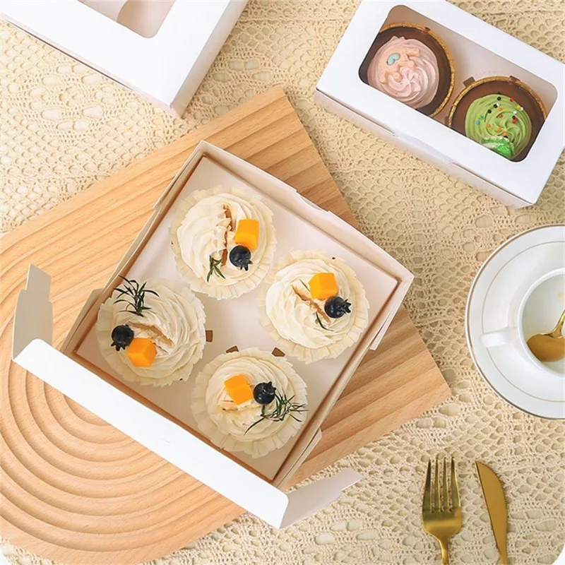 Premium Cake Boxes with Clear Window for Cupcakes