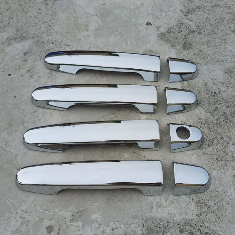 

Новая хромированная накладка на дверную ручку автомобиля, наклейка с 2 отверстиями для Toyota Camry 2002-2006 Yaris 2006-2010 Corolla 2003-2013