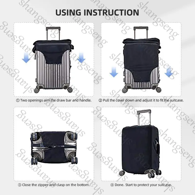 Black cat eyes animal Thicken Luggage Cover Elasticity Trolley dust cover Suitcase Protection Cover Suitcase Case