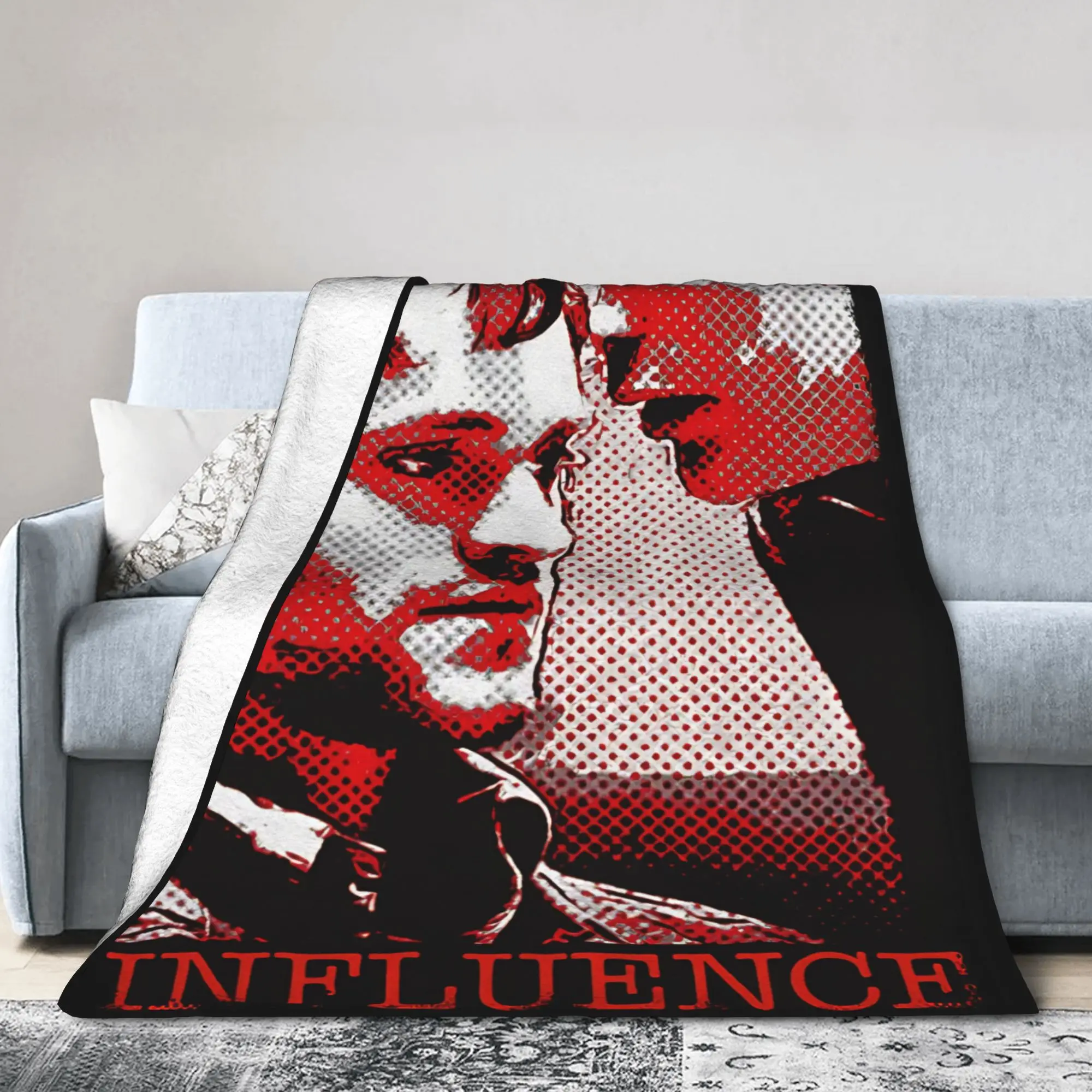 Hannigram Influence Hannibal  Flannel Throw Blankets Mads Mikkelsen Blanket for Home Couch Warm Quilt,
