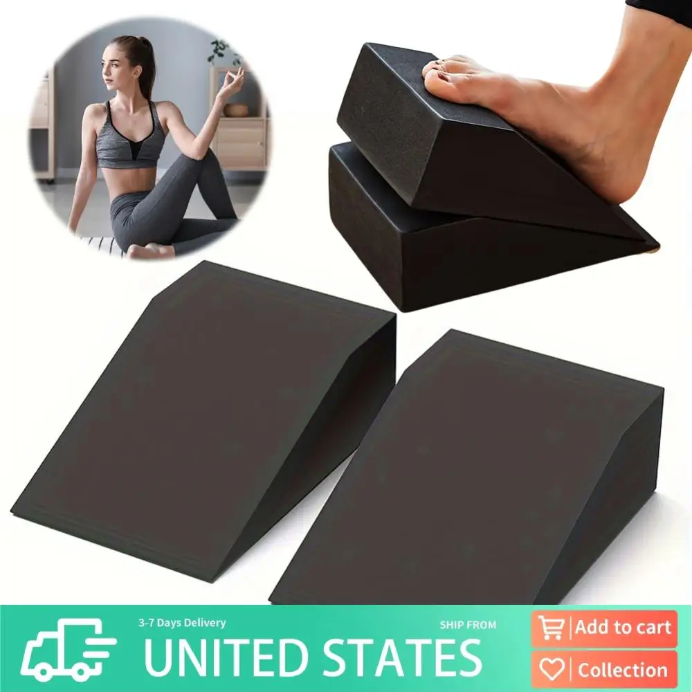 

Блоки клина для йоги, клиновой блок для приседаний, многофункциональная растягивающаяся наклонная доска для йоги, нескользящая растяжка для икр, EVA для домашнего спортзала