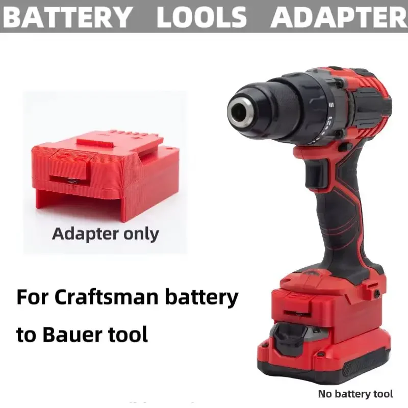 

Batteries Converter Fit For Craftsman V20 Lithium Ion Converter to Bauer 20V Tool Power Brushless Tools (﻿Adaptor Only)