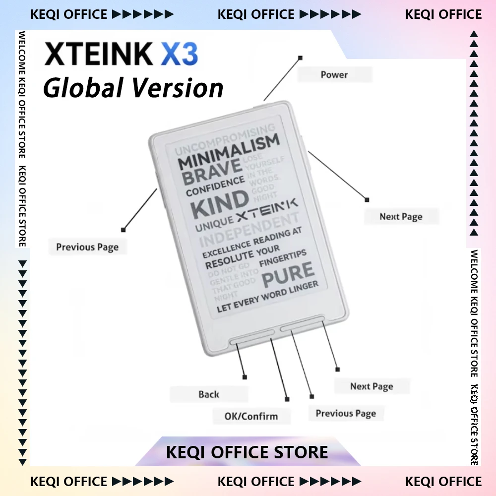 XTEINK X3 Global Version Mini E-Ink Ebook Reader 3.7
