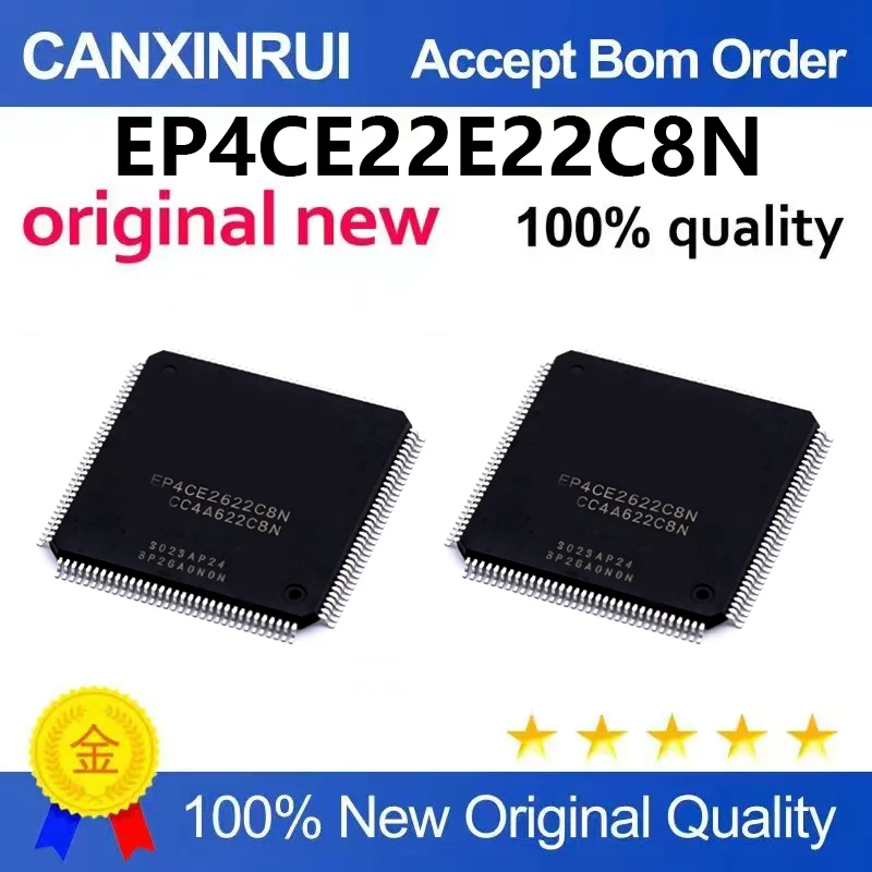 （5pcs-100pcs）EP4CE22E22C8N TQFP-144 Programmable Gate Array, brand new original genuine product