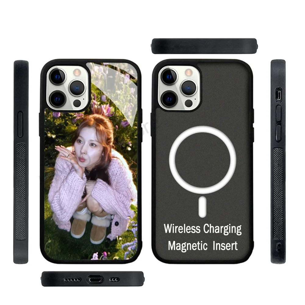 Kpop Girl Sana T-Twice Phone Case Strong Magnetic For IPhone 15 14 13 Pro Max 11 12 Mini For Magsafe