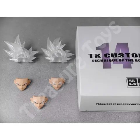 Ny TK CUSTOM Son Goku Huvudskulptur Dragon Ball Ultra Instinct Goku Huvudtillbehör Anime Actionfigurer SHF Modellleksaker Presenter 10 best sales sh figuarts boku no hero - №8