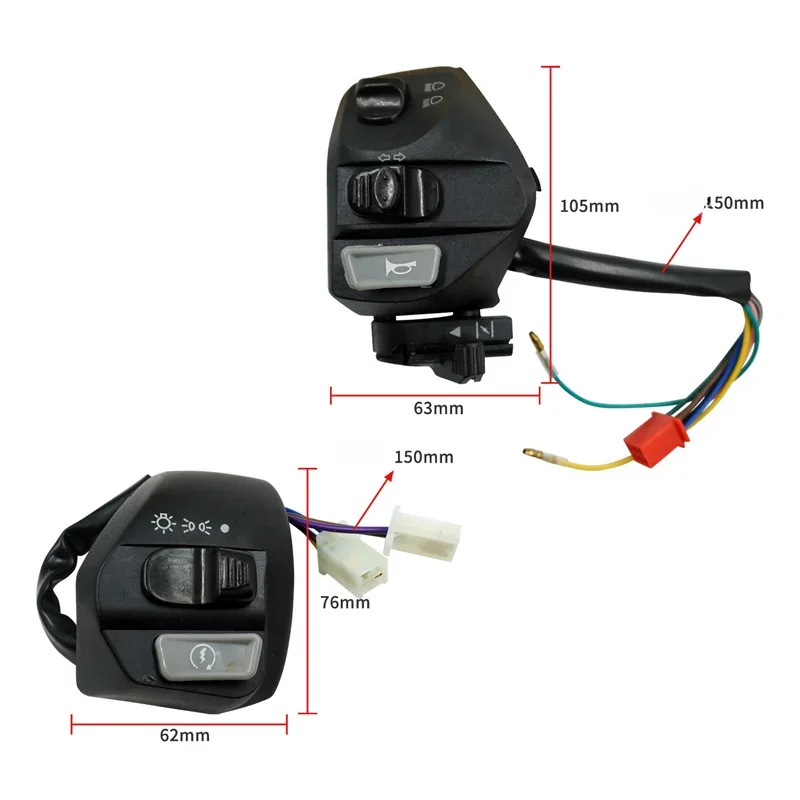 Handlebar Controller Switch for YAHAMA MIO LC135 Motorcycle Handle Bar Left Right Switches Horn Signal Headlight Electric Start