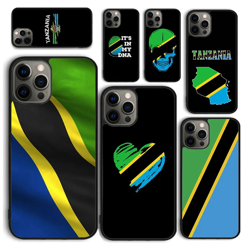 Tanzania Flag Coat Of Arms Phone Case for iPhone 16 15 14 12 13 mini PLUS X XS XR 11 PRO MAX Back Cover Fundas Shell