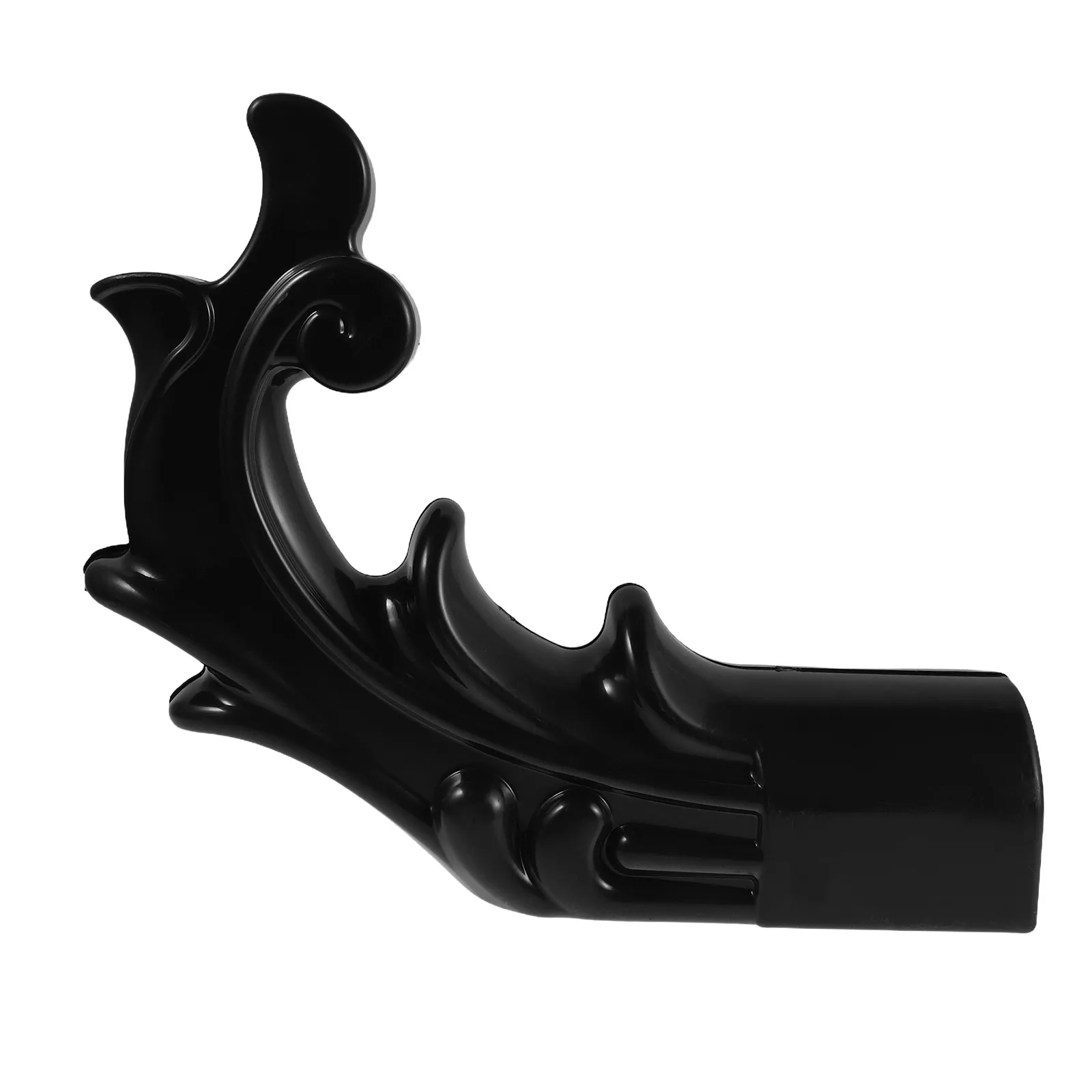 Chinese Roof Ornament Vintage Resin Eave Curl Decoration Sturdy Weatherproof Waterproof for Asian Garden Home Exterior