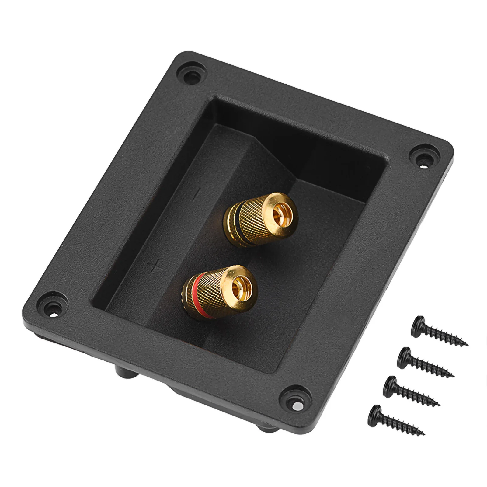 Binding Post Terminal Acoustic Components for HiFi Speaker 2 Copper Binding Post Terminal Cable Connector Box Shell