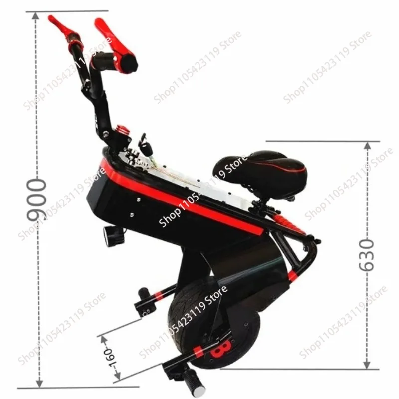 Electric Unicycle With Seat 1500W 60V One Wheel Self-balancing Electric Scooter Motorcycle For Adults 18 Inch Big Wheel view 5