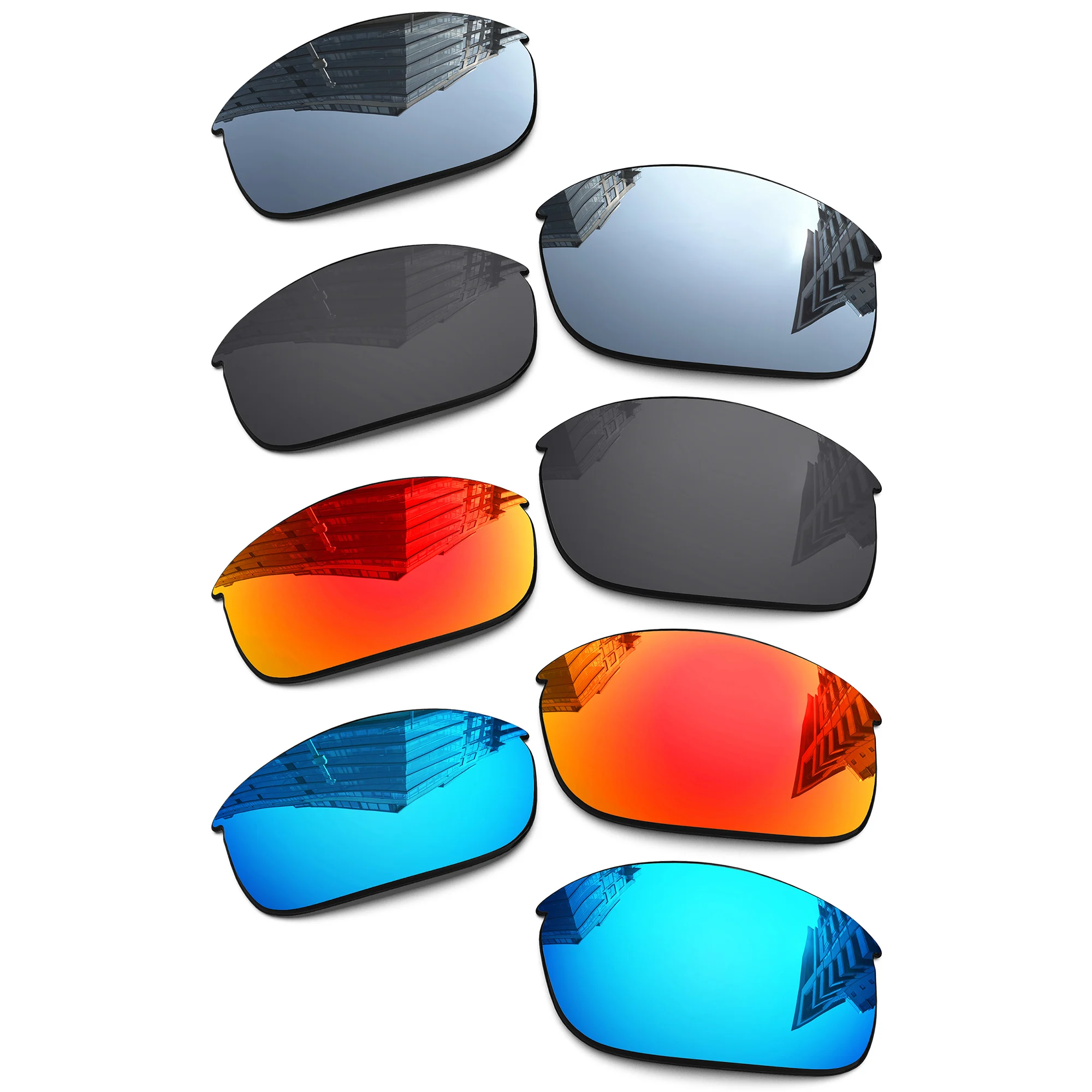 Nexpolarised Polarized Replacement Lenses for Oakley Flak Jacket OO9008 - 63mm Sunglasses - Multiple Color