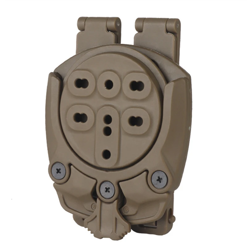 Gun Holster Adapter 360 Degree Revolve Hunting Pistol Base Mounting Modular Airsoft Shooting Holster Accessories