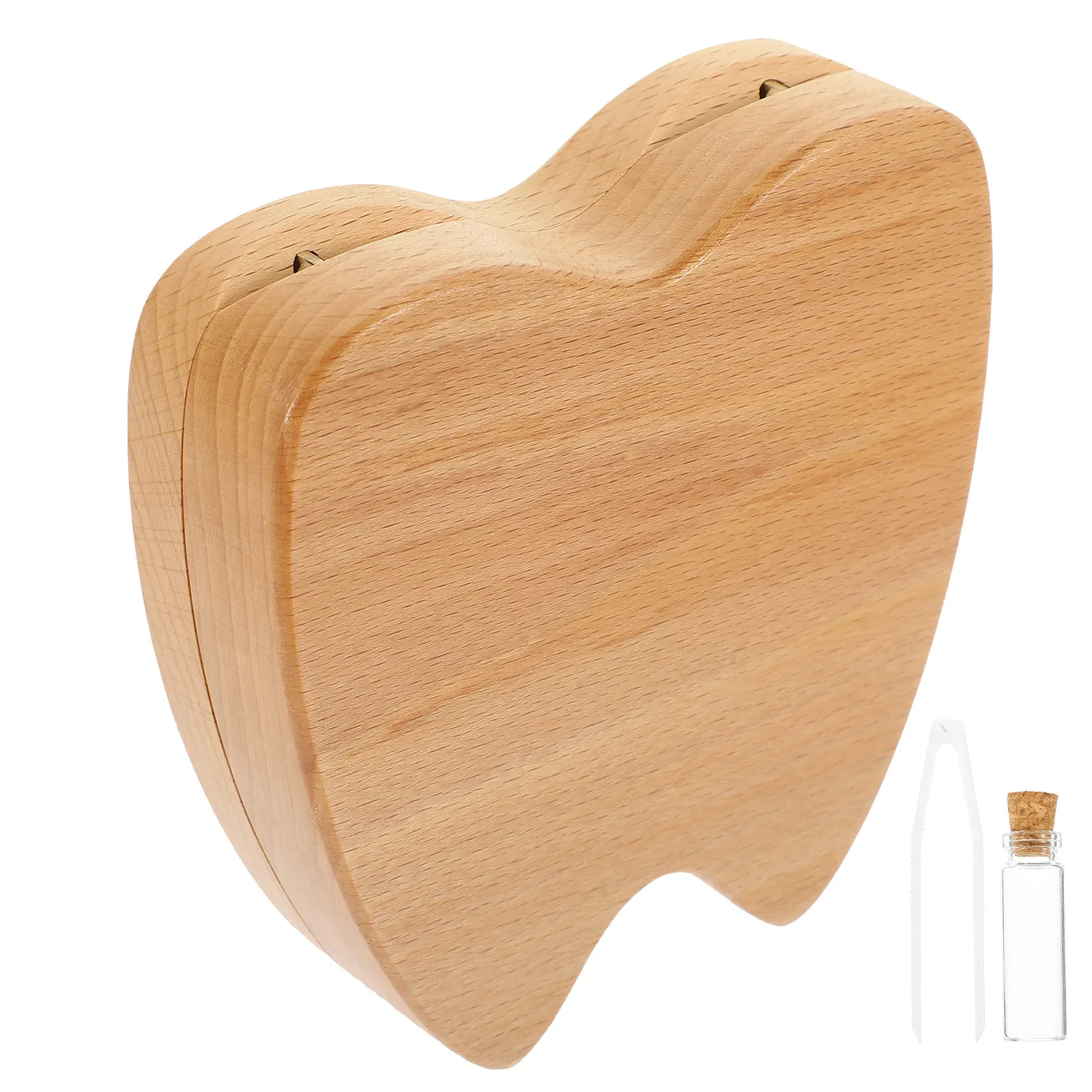 Caja de Madera para Guardar Dientes de Leche, Diseño Único, Divertido y Encantador para Guardar los Dientes de Leche Perdidos, Registrando los Recuerdos de la Infancia de los Niños