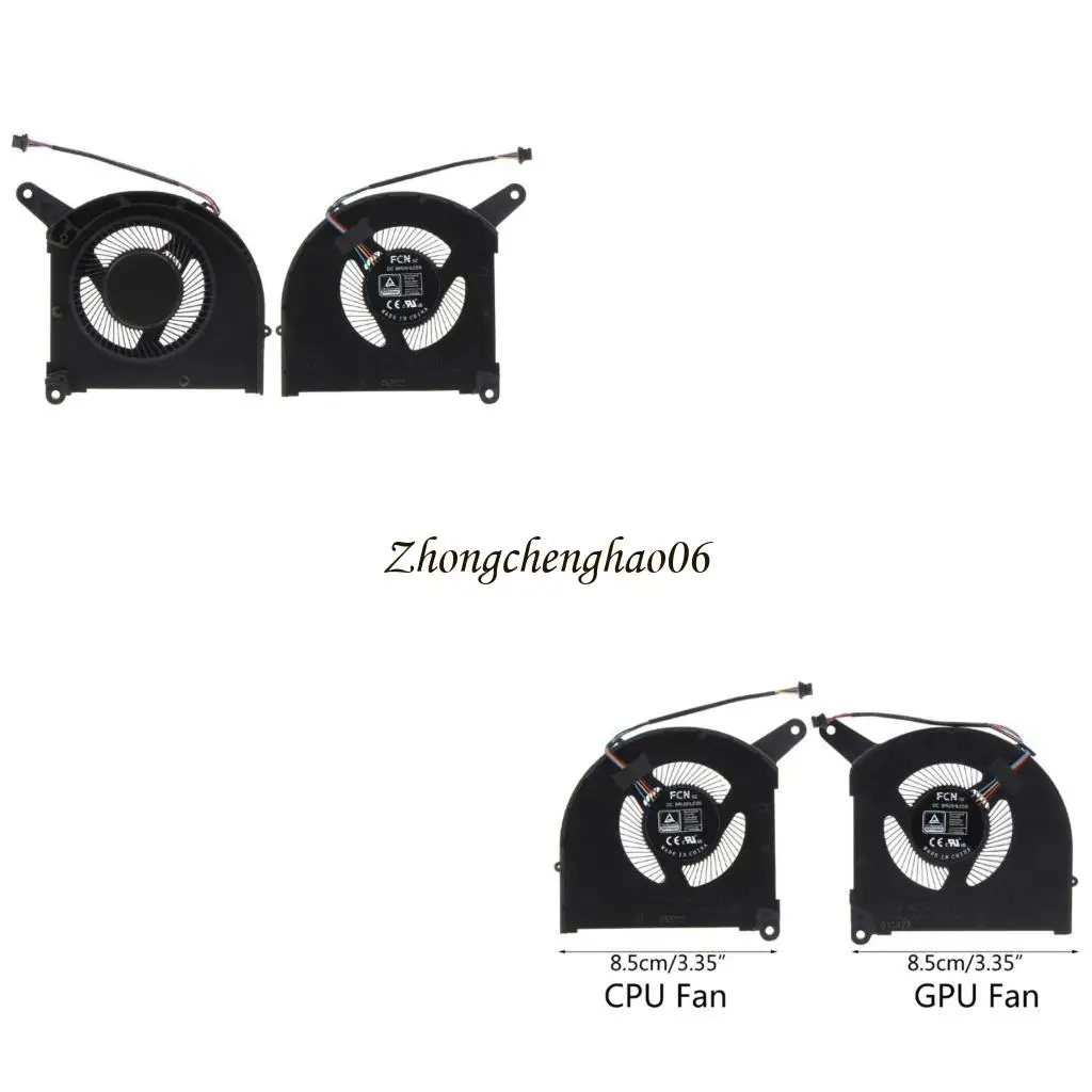 

Laptop CPU GPU Cooling Fans for GIGABYTE 16 17 YE5 XE5 RP86YE RP87YE5 Computer Notebook Cooler Fans Radiator 601F