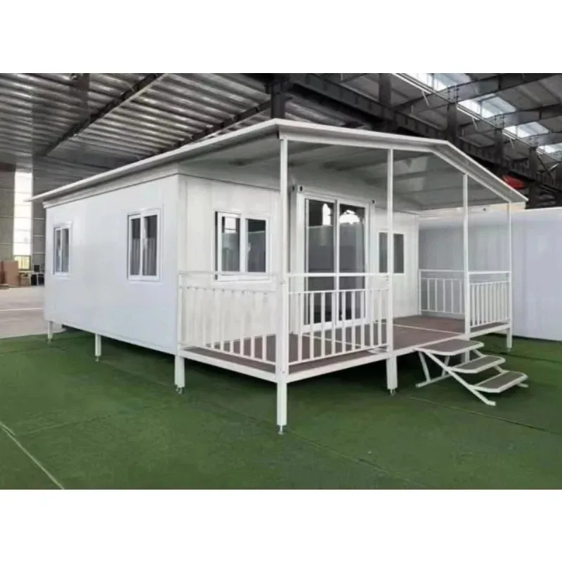 Luxury Modular Container House Mobile Home Outdoor Residential 3 Bedrooms with Toilet Shower Solar Power System Ready to Ship