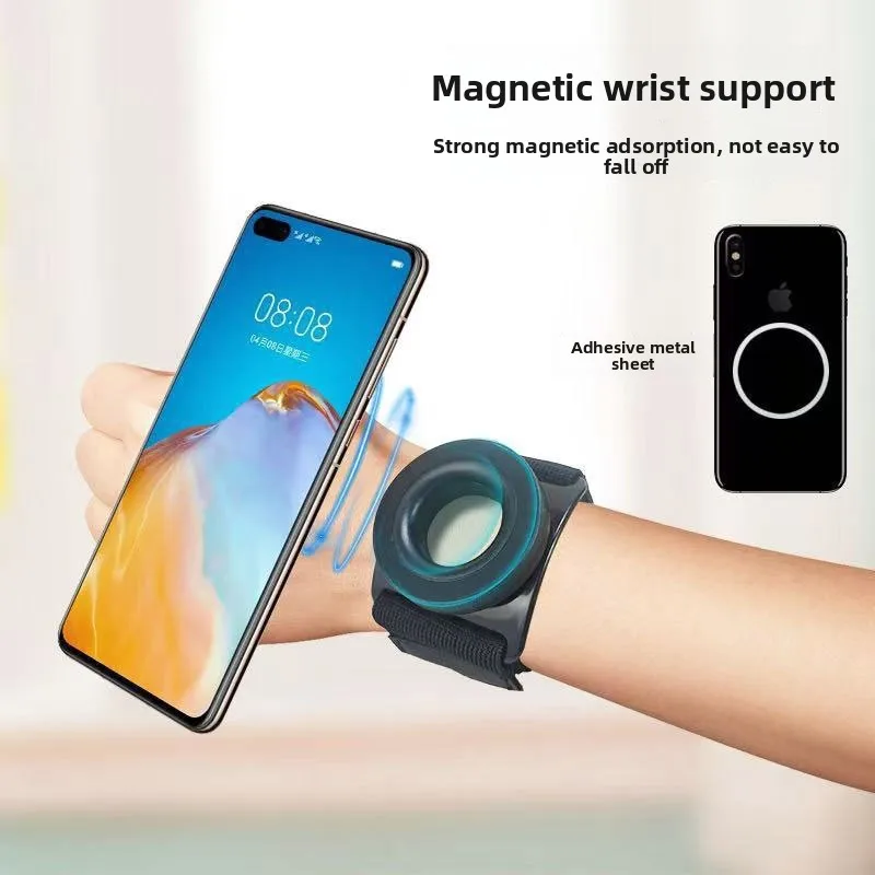 

Сильный магнитный кронштейн на присоске, держатель для мобильного телефона, ремешок на запястье, предназначенный для iPhone 13, 14, 15, 16 Pro Max Samsung