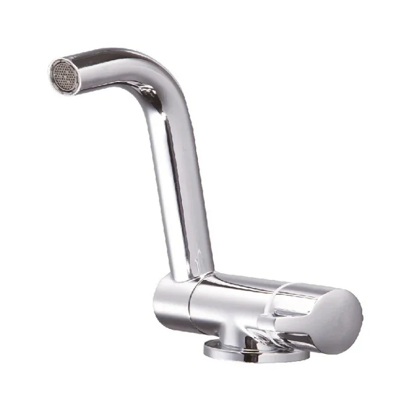 RV Sink Hot and Cold Water Faucet 180 Degree Swivel Foldable Faucet for RV Yacht Boat Faucet Fittings