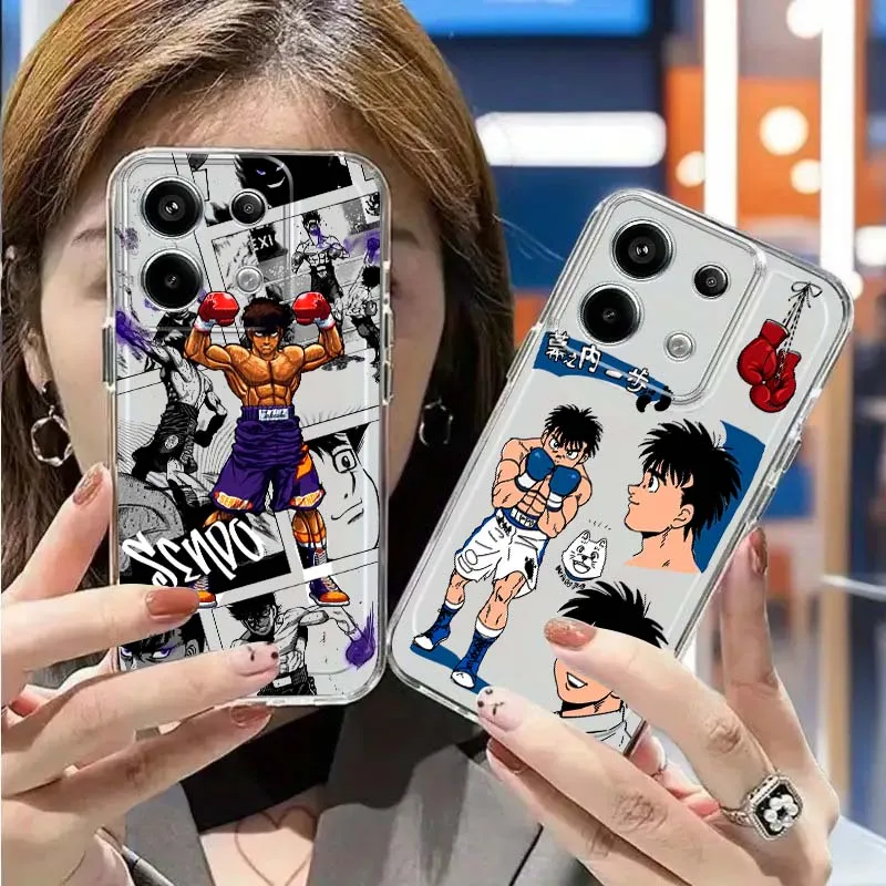 

Hajime no Ippo Anime Popular For Xiaomi Redmi Note 14 13R 13 12 12S 11 12T 11S 11T 10 Pro Plus Transparent Phone Case