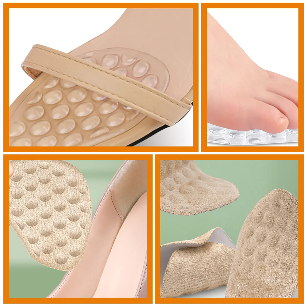 

Forefoot Pads Gel Metatarsal Cushions High Heel Pain Relief Non-Slip Insole Pads Comfortable Foot Support Walking Running