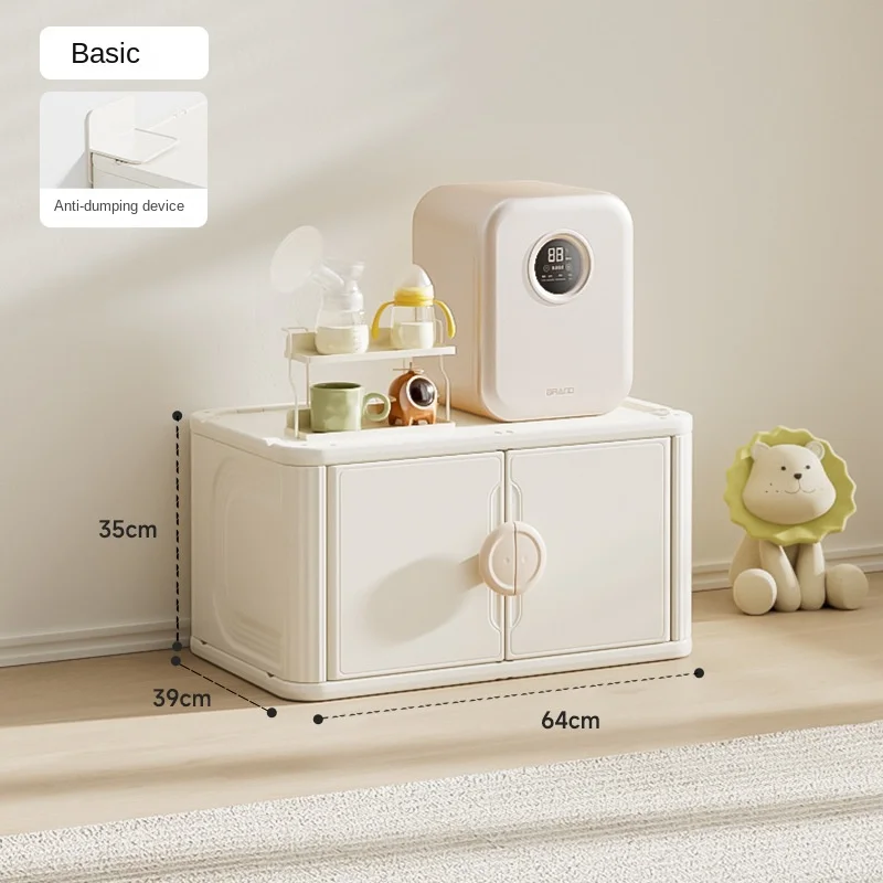Modern Plastic Children's Toy Clothes Storage Cabinet Rack for Living Room Bedroom Kitchen Mall Dining Kindergarten School Use