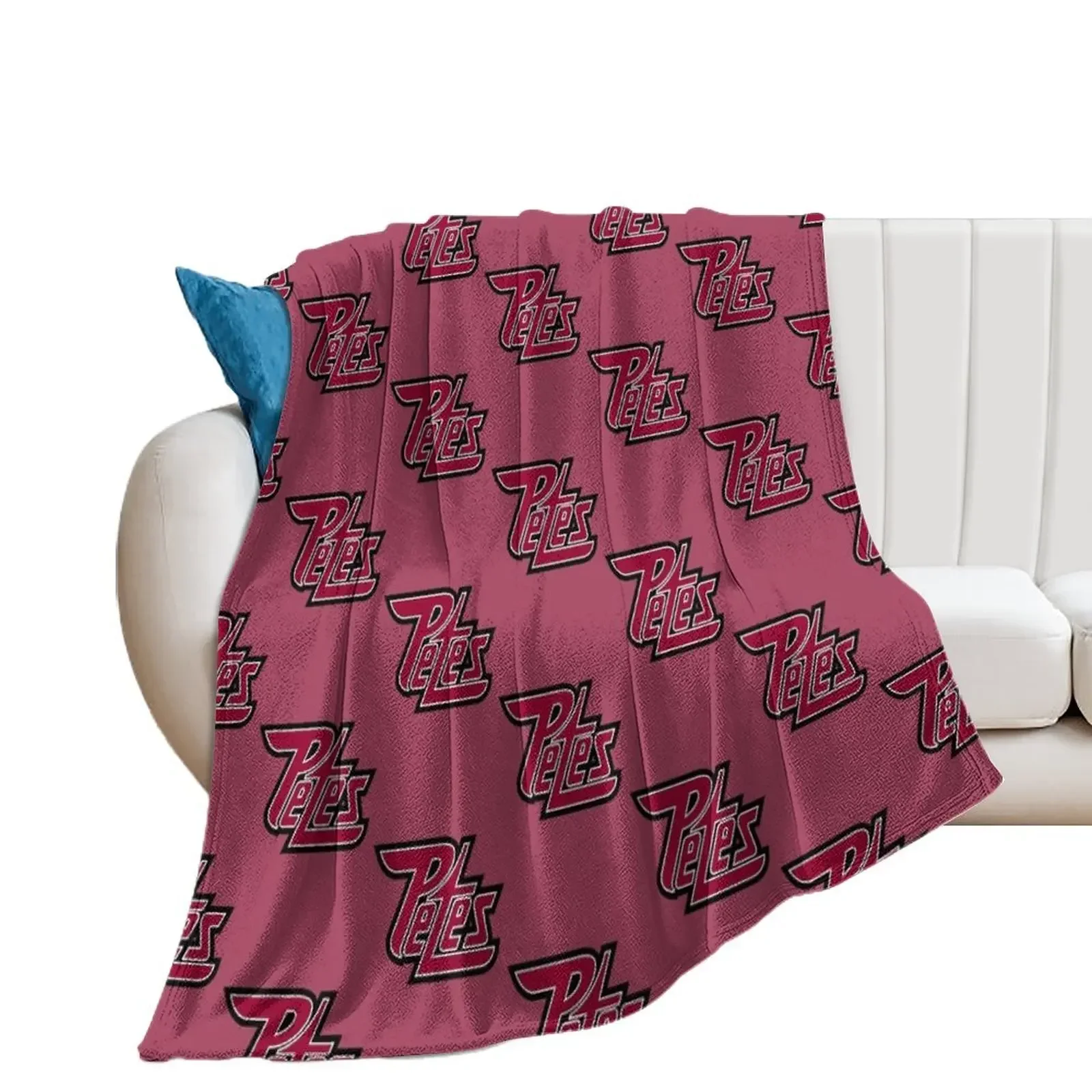 Peterborough Petes Throw Blanket Plaid Camping Blankets