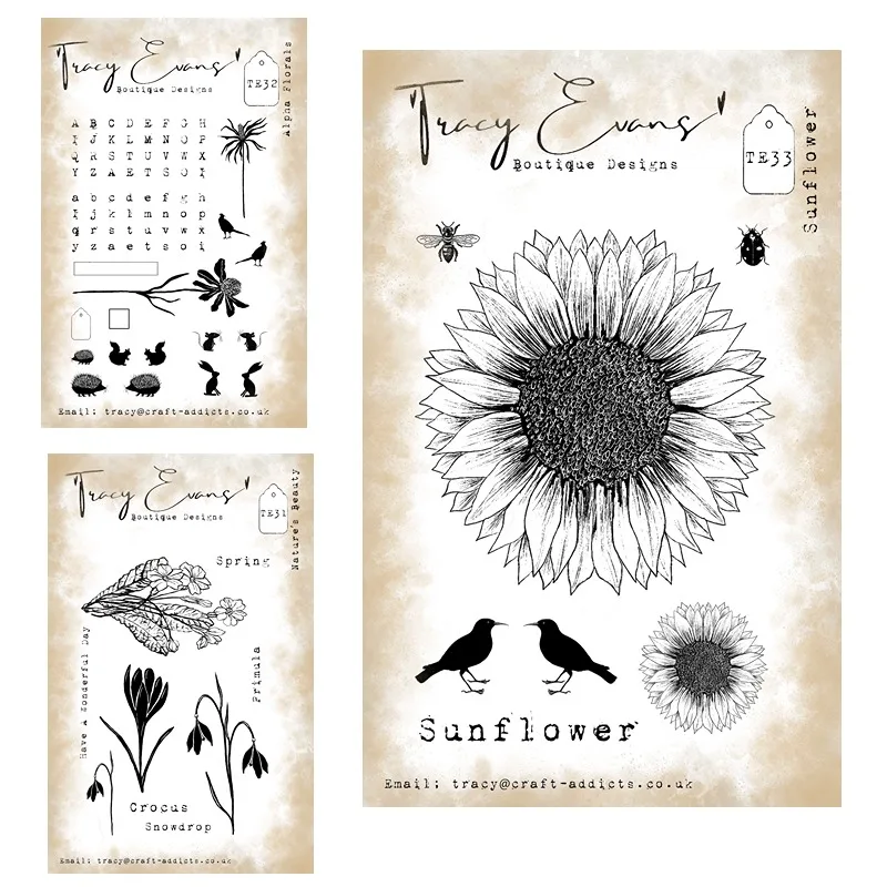 Dies SiliconeSunflower Nature Beauty Alpha Florals Metal Cutting Stamps Scrapbooking Stencil Photo Album Card DIY Paper Emboss