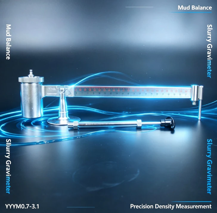 Liquid Pressure Densitometer YYM0.7-3.1 Mud Hydrometer Slurry Gravity Meter Liquid Density Testing Instrument for Drilling Fluid
