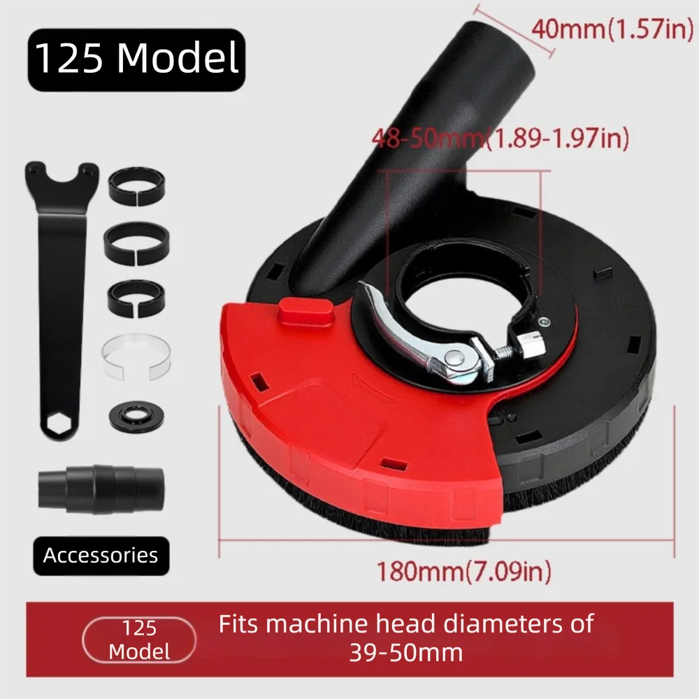 

Vacuum Attachment Angle Grinder Dust Shroud Adjustable Attachment Multiple Attachments Grinding Dust Shroud