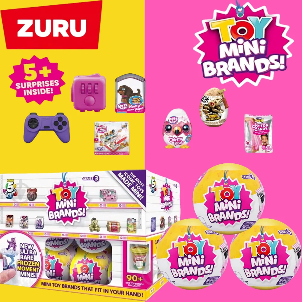 

Игрушки Zuru Mini Brands, серия 5: Сюрприз-боксы с милыми фигурками ручной работы, DIY-наборы, загадочные шары, подарки для детей, оригинальная серия Mystery Blind Box