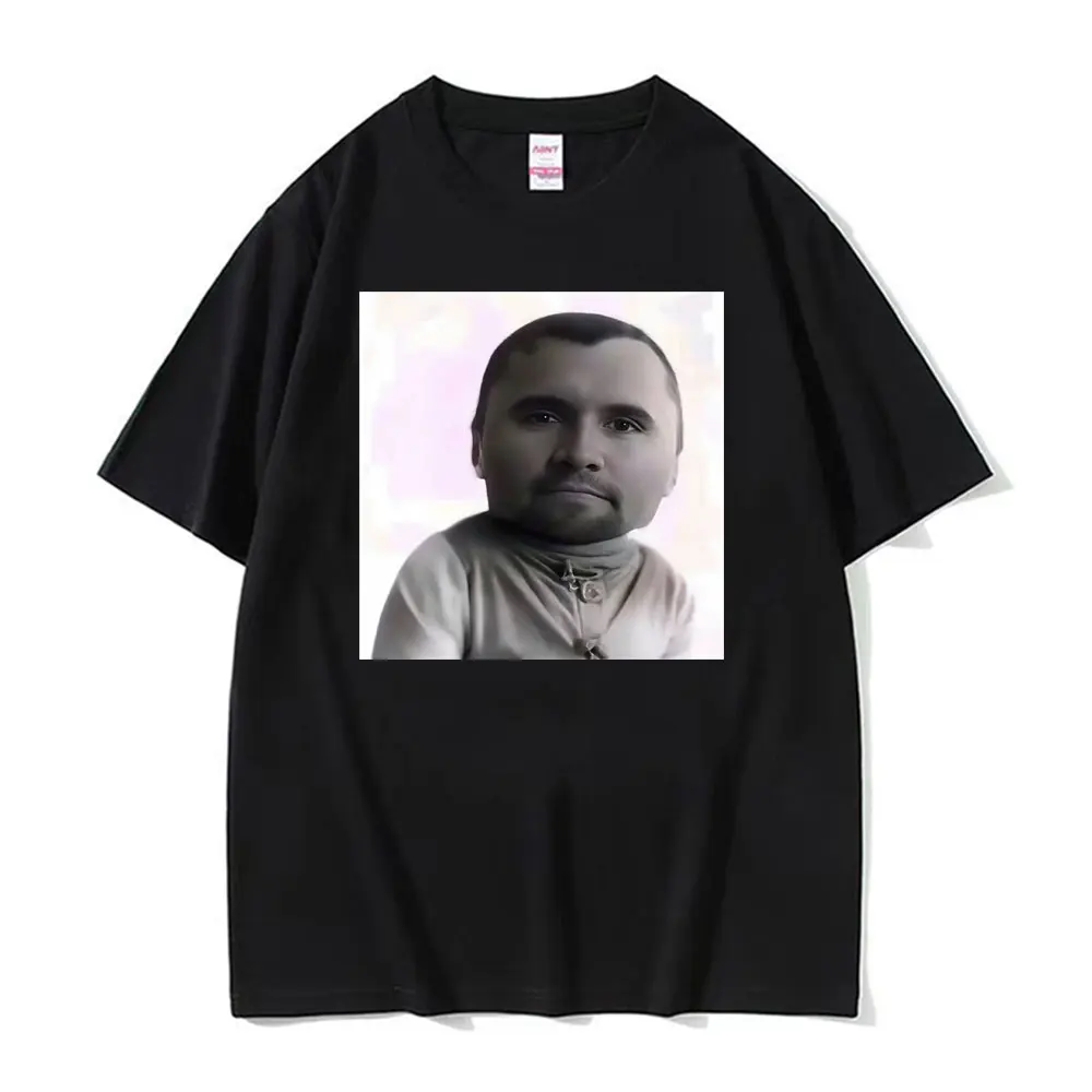 Camiseta divertida con gráfico de Charlie Kirk Baby Face Meme, camiseta clásica de moda para hombres y mujeres, camiseta de manga corta de verano de gran tamaño, camiseta 100_ de algodón