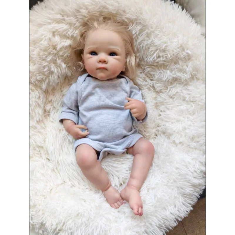 

18indh 45CM Realistic Finished Bebe Bettie Reborn Full Vinyl Body Doll Toy for Girls Birthday Christmas Gift