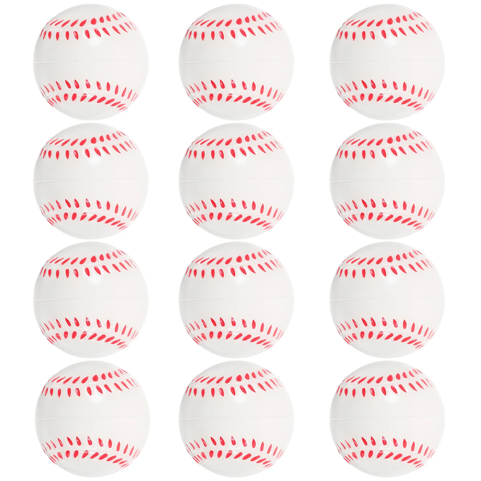 Children's Solid Foam Ball Bouncy Balls Mini Training Small Baseball Soft for Kids Baseballs Toys 8-12 Flexible Bat