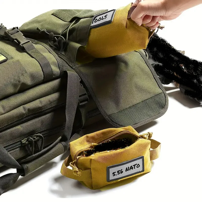 1000D Tactical Ammo Bag, Large Capacity Bullet Pouch for Rifle, Hunting Range Accessory, Multi-Purpose EDC Tool & Utility Bag