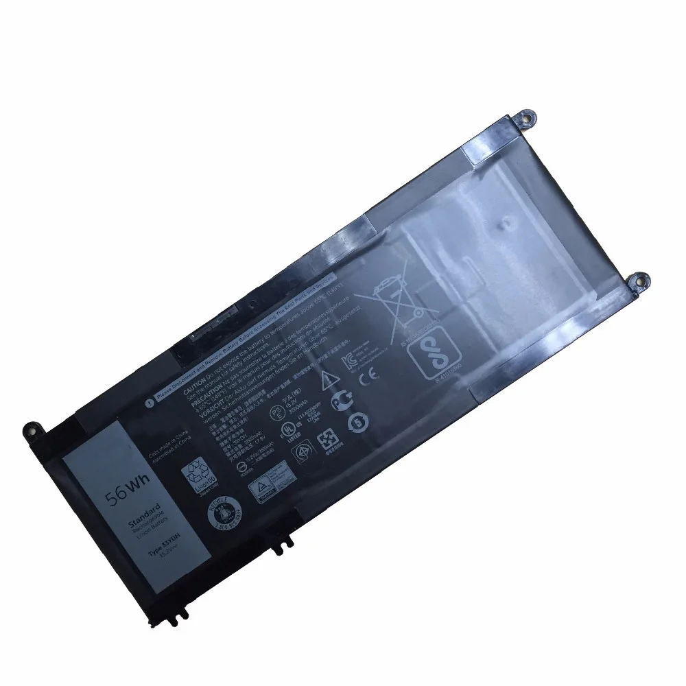 Imagem -04 - Bateria do Laptop Original para Dell Inspiron 7778 7779 7773 15 7577 g3 15 3579 5587 17 3779 7588 P30e 99nf2 15.2v 56wh 17 33ydh