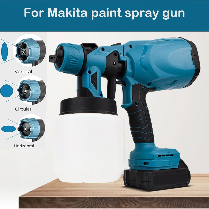 

1000 ML Electric Spray Gun Handheld Cordless High Power Electric Paint Sprayer Home DIY Easy Spraying For Makita 18V Battery