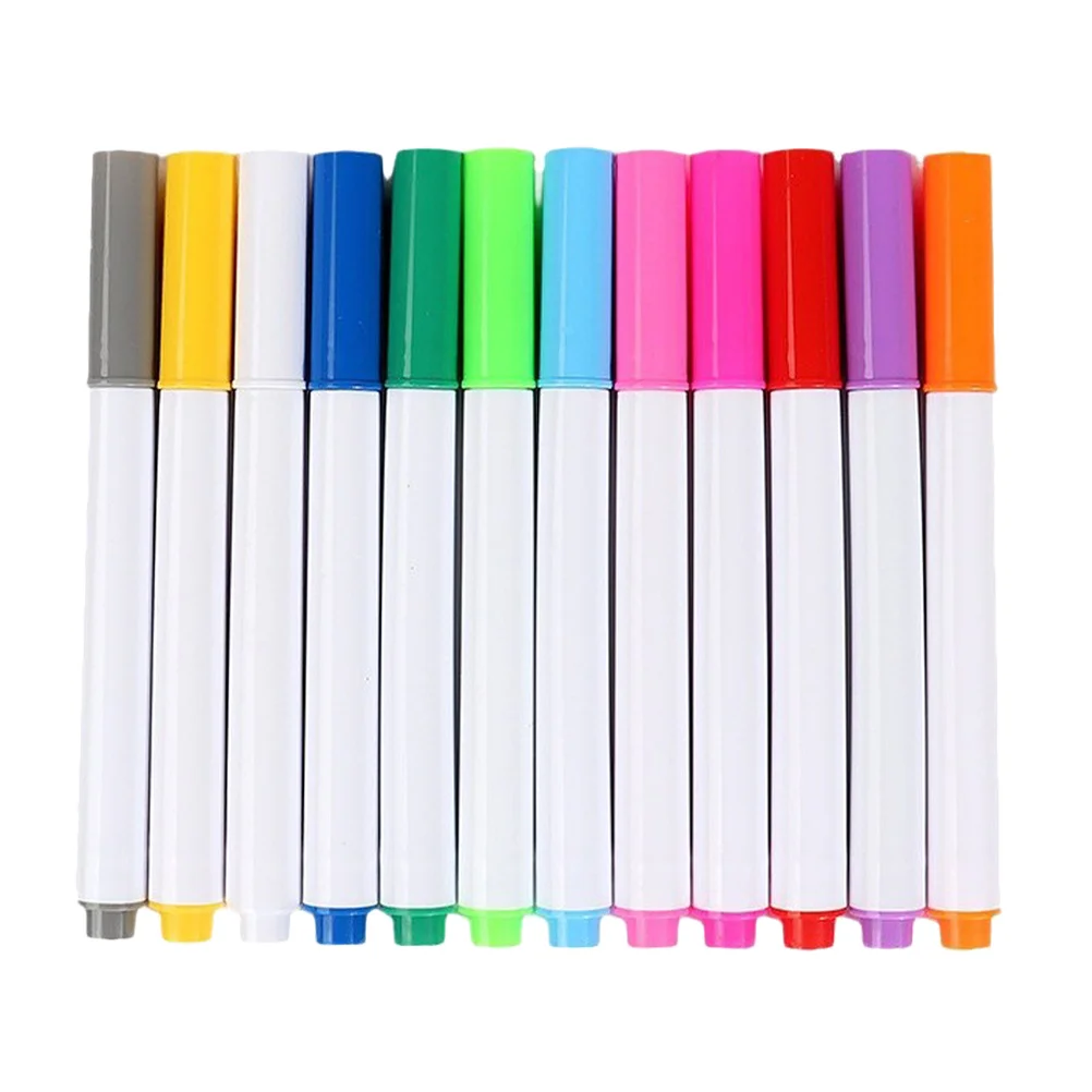 

Washable Chalk Pens Set 12pcs Multicolor Erasable Markers for Lighted Writing Boards and Creative Painting on Acrylic