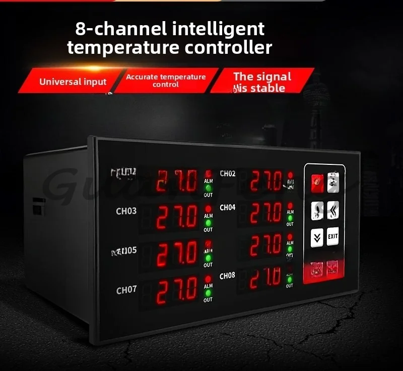 2/6/8 Channel PID Temperature Controller Intelligent Thermostat Upper and Lower Limit Temperature Control