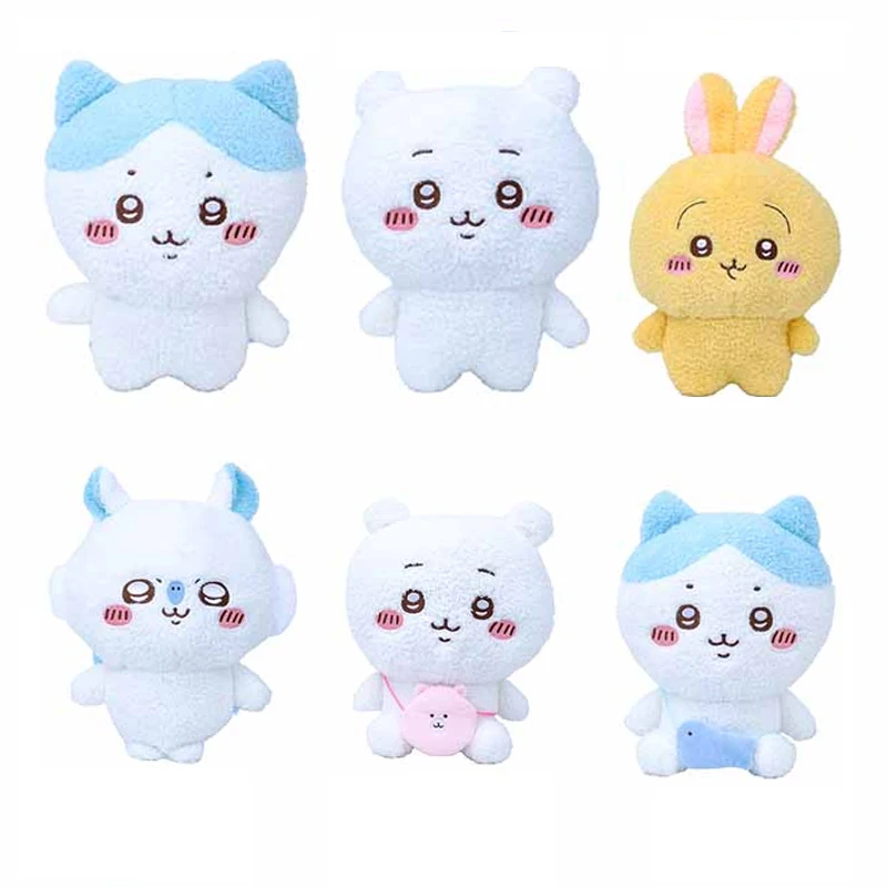 Chiikawas Anime Usach Doll Cartoon Hachiware Sitting Posture Soft Plush Toy Kawaii Momonga Backpack Pendant Girl Birthday Gift