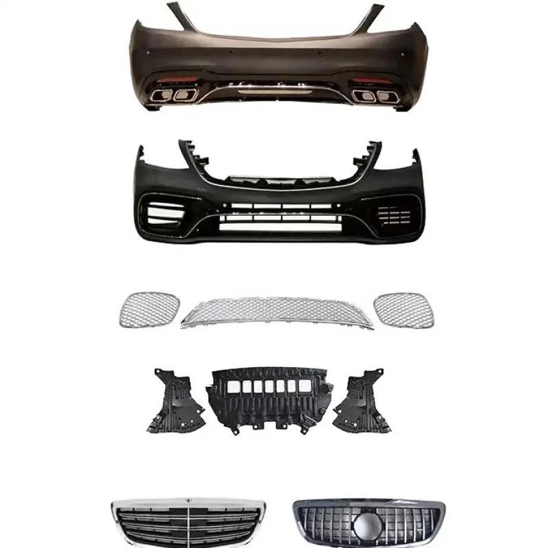 

S-Class W222 Bodykit Early Upgrade W222 Later S65 Surround Kit Front Rear Bumper Plastic Autos New Condition