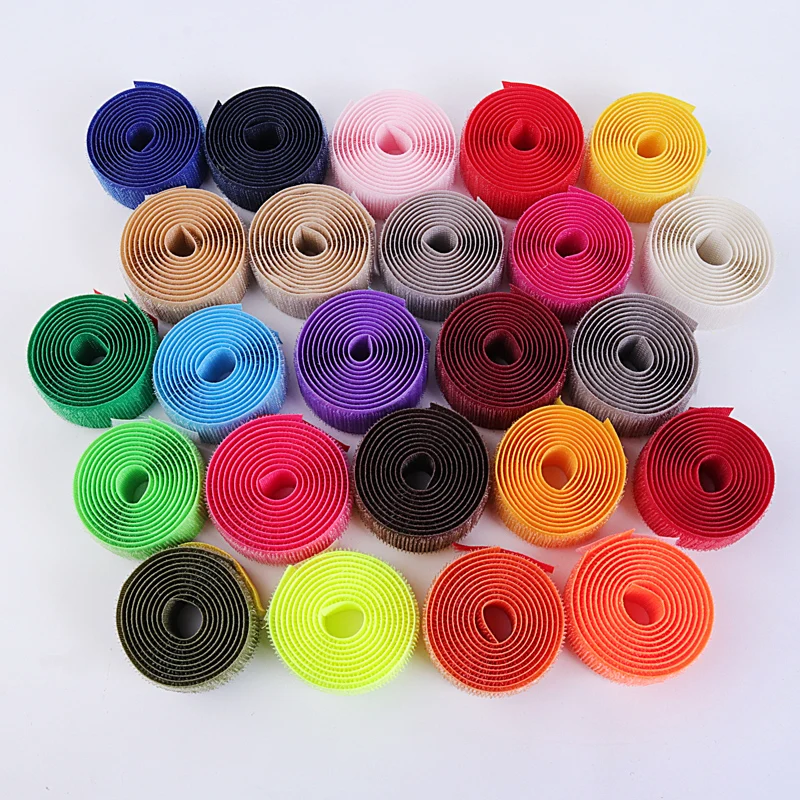 1M/Pair (25MM) Magic Strip Strap Hook Loop Self Adhesive Fastener Tape the hooks Sewing Accessories DIY craft No Glue Sticker