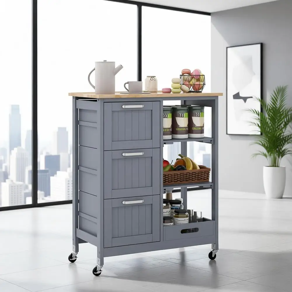 Grey Rolling Kitche…