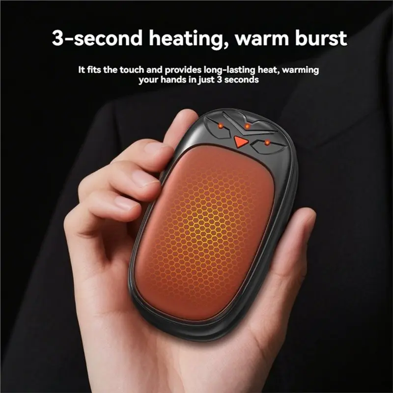 [ABFI!】 Portable Pocket Heater Rechargeable 2 Pack Hand Warmers Long Last Heat, Gift